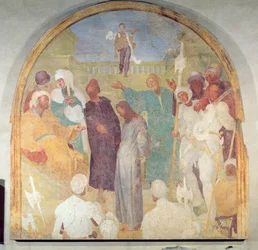 Christus vor Pilatus, Lunette aus dem Freskenzyklus der Passion, 1523-6